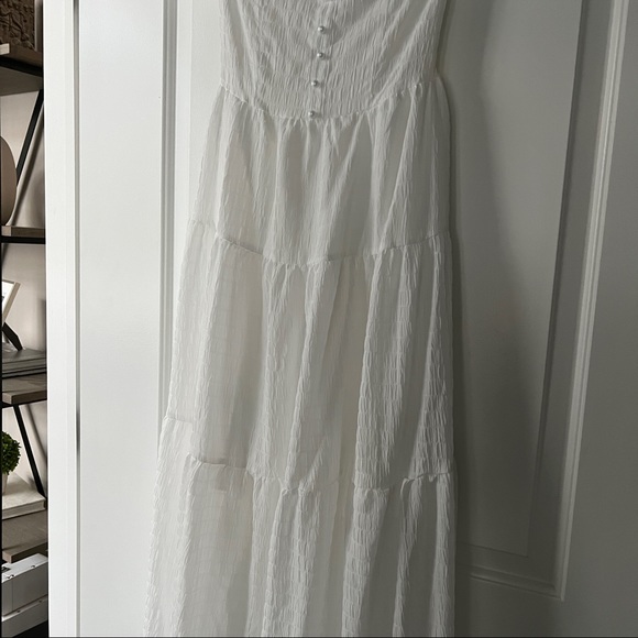 White tiered Midaxi Dress - Picture 6 of 6